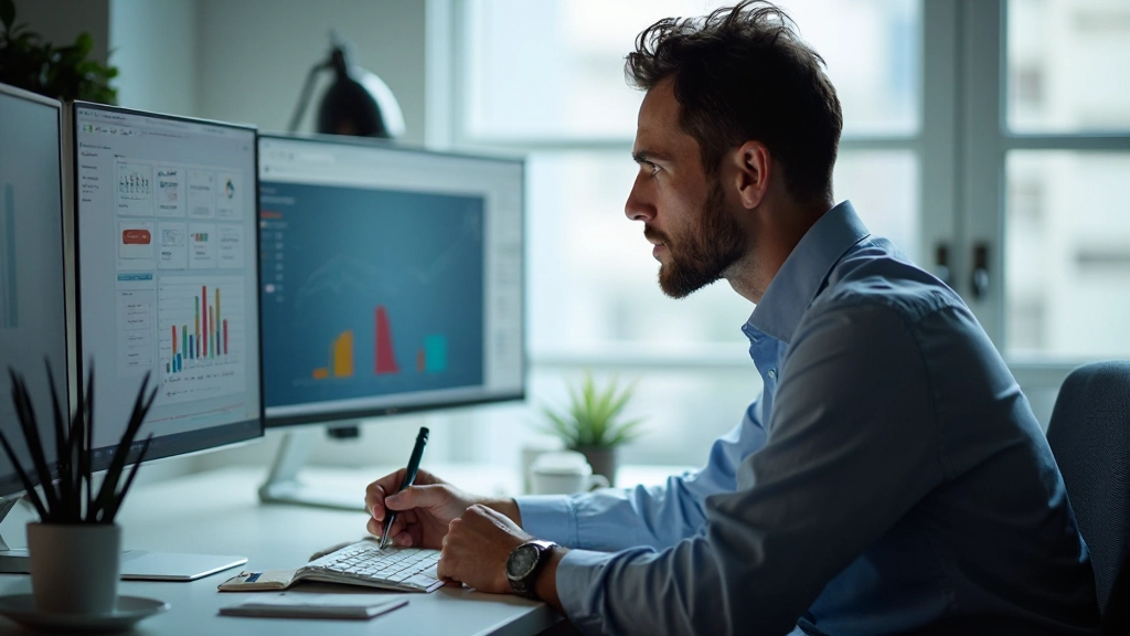 Аналитик изучает данные и составляет отчет